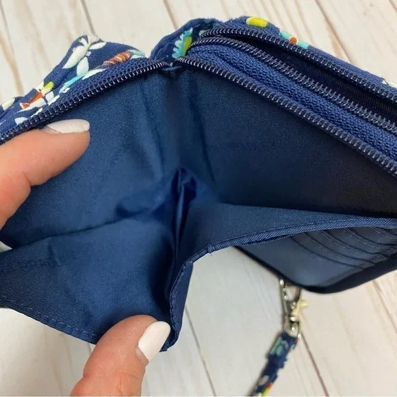 Vera Bradley Quilted Floral Wristlet Wallet - Picture 7 of 13